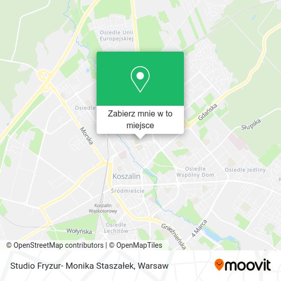 Mapa Studio Fryzur- Monika Staszałek