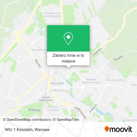 Mapa Wtz 1 Koszalin