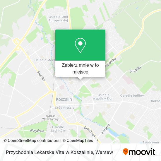 Mapa Przychodnia Lekarska Vita w Koszalinie