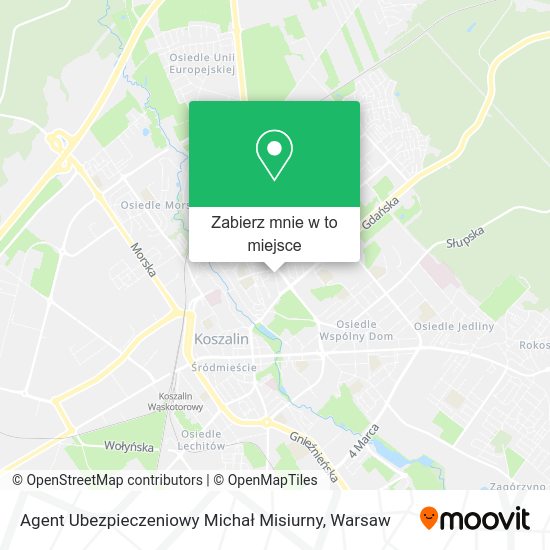 Mapa Agent Ubezpieczeniowy Michał Misiurny