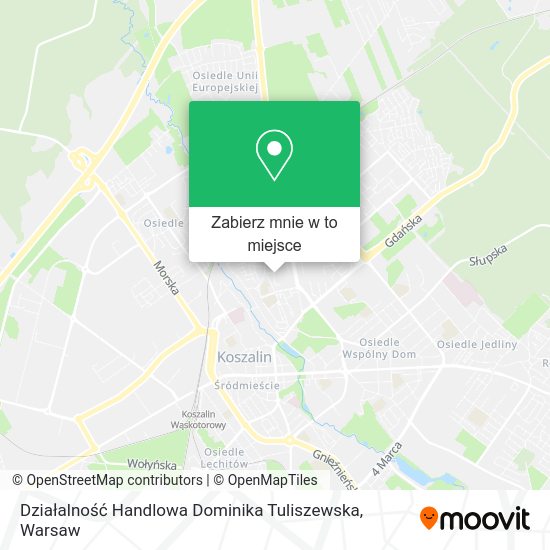 Mapa Działalność Handlowa Dominika Tuliszewska