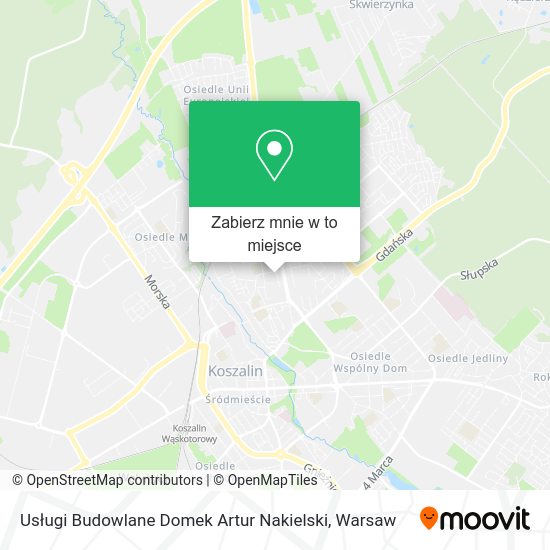 Mapa Usługi Budowlane Domek Artur Nakielski