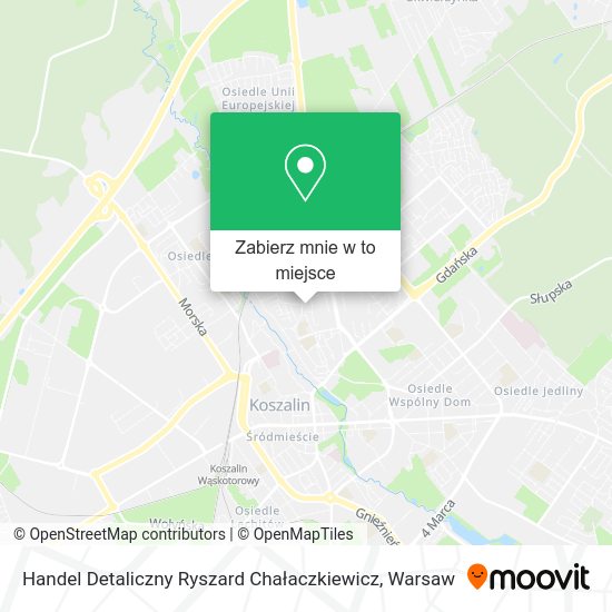 Mapa Handel Detaliczny Ryszard Chałaczkiewicz