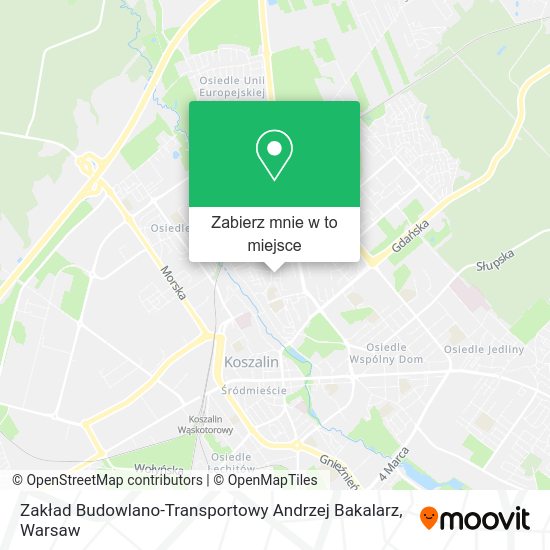 Mapa Zakład Budowlano-Transportowy Andrzej Bakalarz