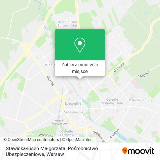 Mapa Stawicka-Eisen Małgorzata. Pośrednictwo Ubezpieczeniowe