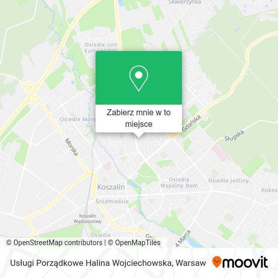 Mapa Usługi Porządkowe Halina Wojciechowska