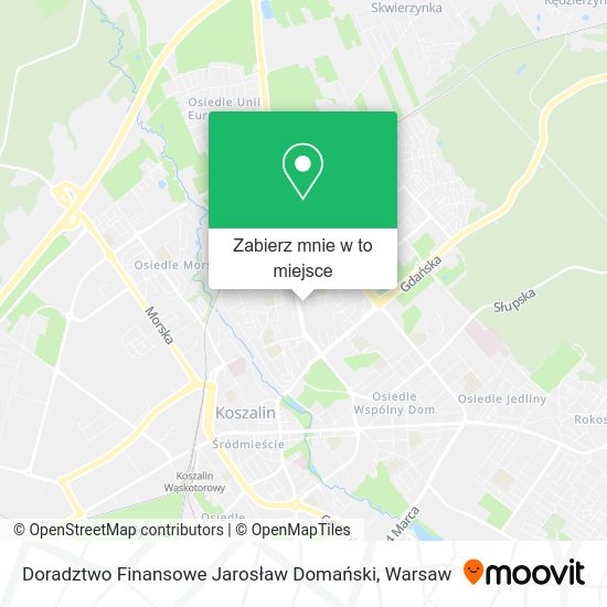 Mapa Doradztwo Finansowe Jarosław Domański