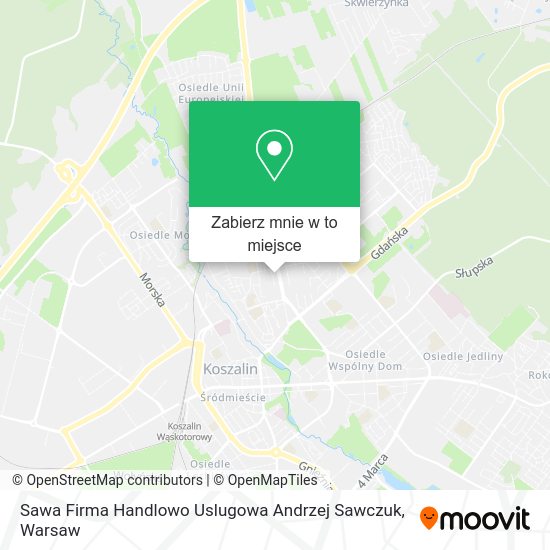 Mapa Sawa Firma Handlowo Uslugowa Andrzej Sawczuk