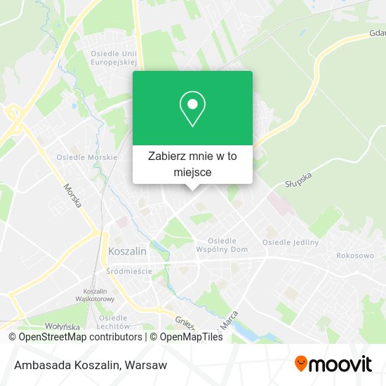 Mapa Ambasada Koszalin