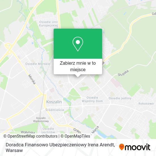 Mapa Doradca Finansowo Ubezpieczeniowy Irena Arendt