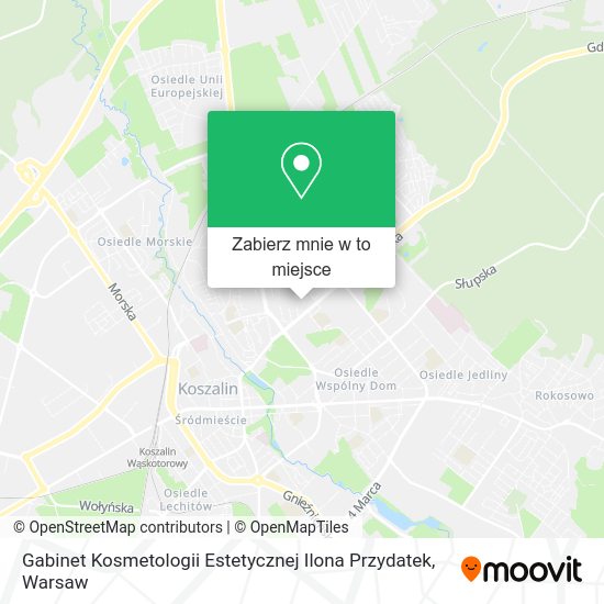 Mapa Gabinet Kosmetologii Estetycznej Ilona Przydatek