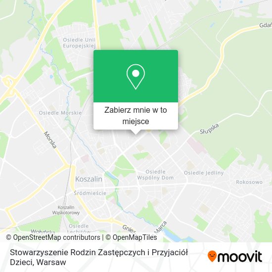 Mapa Stowarzyszenie Rodzin Zastępczych i Przyjaciół Dzieci