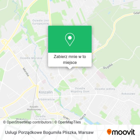 Mapa Usługi Porządkowe Bogumiła Pliszka