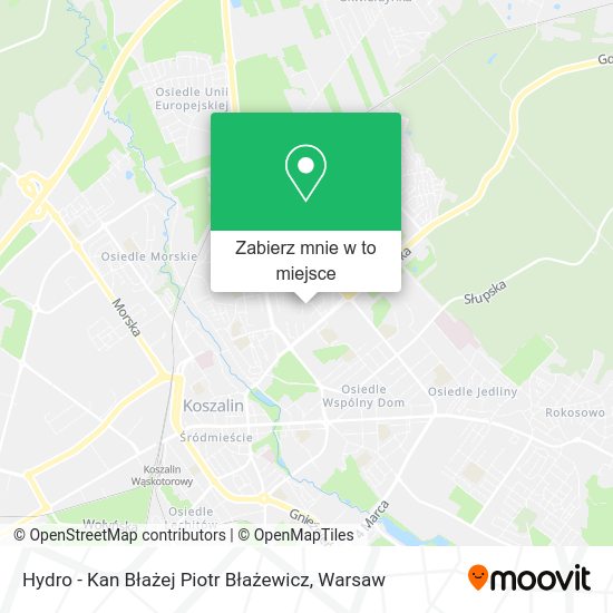 Mapa Hydro - Kan Błażej Piotr Błażewicz