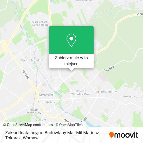 Mapa Zakład Instalacyjno-Budowlany Mar-Mil Mariusz Tokarek