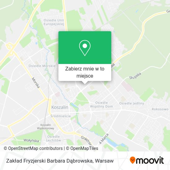 Mapa Zakład Fryzjerski Barbara Dąbrowska