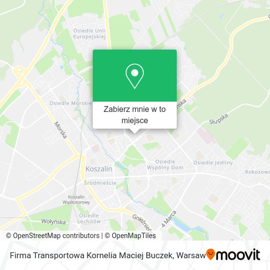 Mapa Firma Transportowa Kornelia Maciej Buczek