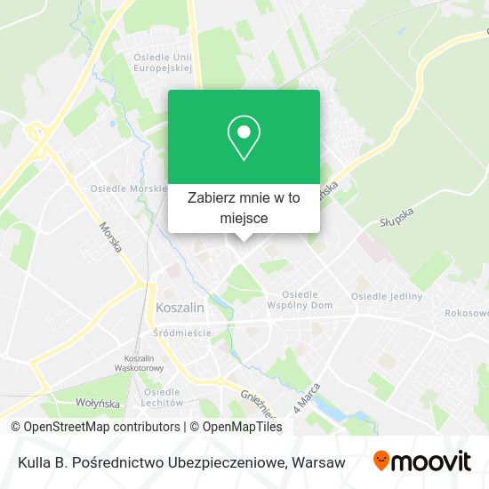 Mapa Kulla B. Pośrednictwo Ubezpieczeniowe