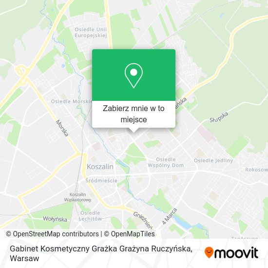 Mapa Gabinet Kosmetyczny Grażka Grażyna Ruczyńska