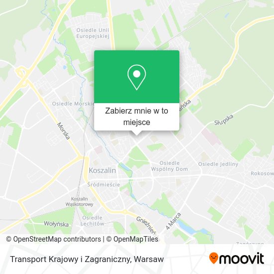 Mapa Transport Krajowy i Zagraniczny