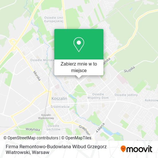 Mapa Firma Remontowo-Budowlana Wibud Grzegorz Wiatrowski