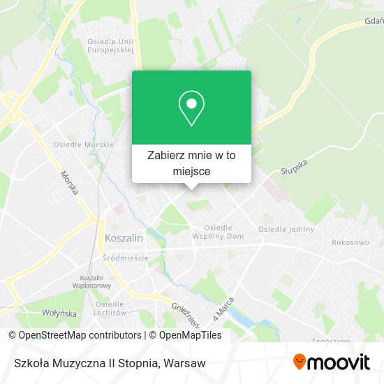 Mapa Szkoła Muzyczna II Stopnia