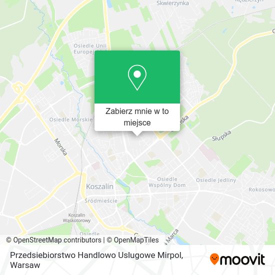 Mapa Przedsiebiorstwo Handlowo Uslugowe Mirpol