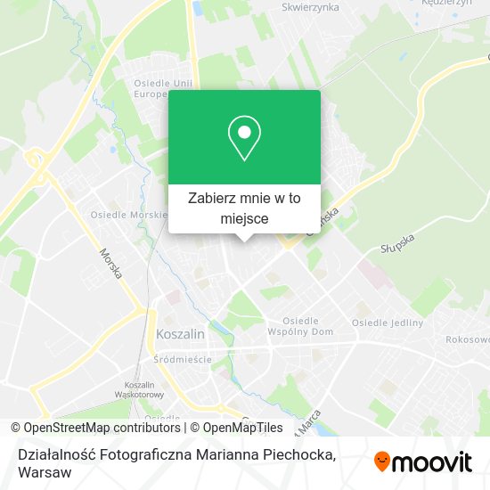 Mapa Działalność Fotograficzna Marianna Piechocka