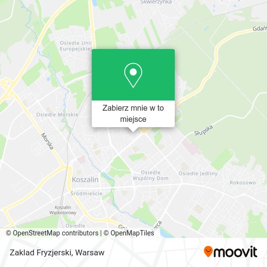 Mapa Zaklad Fryzjerski