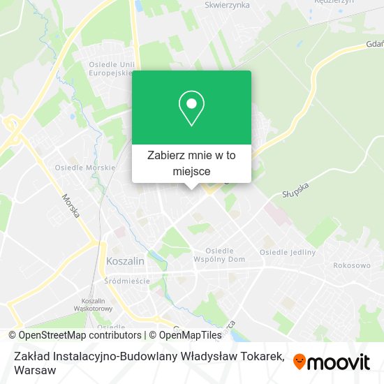 Mapa Zakład Instalacyjno-Budowlany Władysław Tokarek