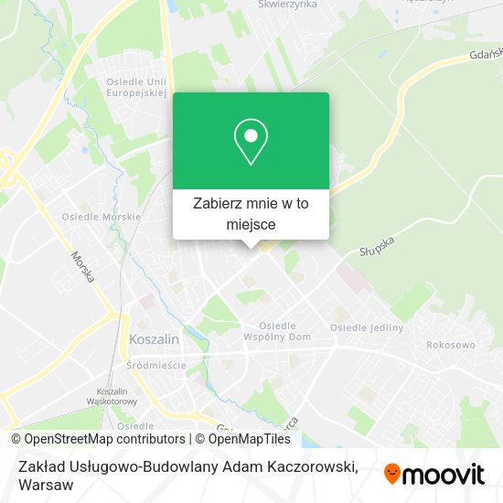 Mapa Zakład Usługowo-Budowlany Adam Kaczorowski