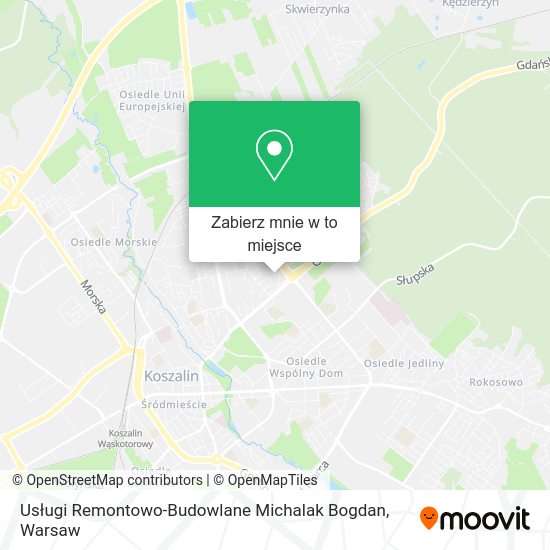 Mapa Usługi Remontowo-Budowlane Michalak Bogdan