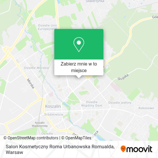 Mapa Salon Kosmetyczny Roma Urbanowska Romualda