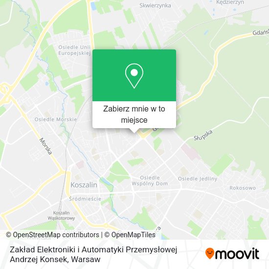 Mapa Zakład Elektroniki i Automatyki Przemysłowej Andrzej Konsek