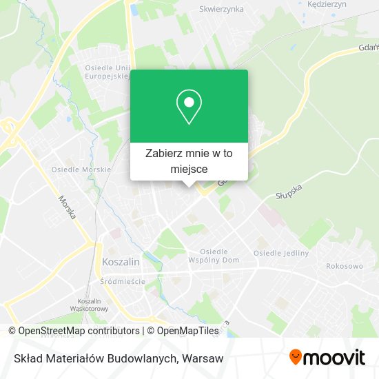 Mapa Skład Materiałów Budowlanych