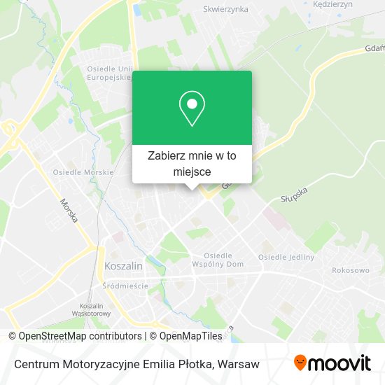 Mapa Centrum Motoryzacyjne Emilia Płotka