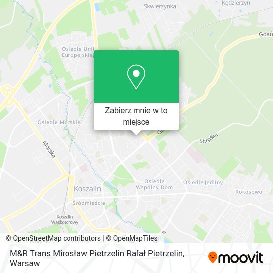 Mapa M&R Trans Mirosław Pietrzelin Rafał Pietrzelin