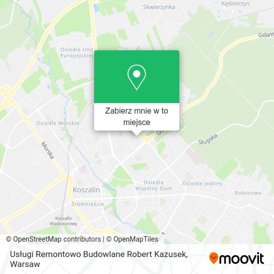 Mapa Usługi Remontowo Budowlane Robert Kazusek