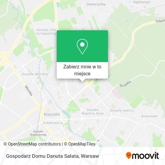 Mapa Gospodarz Domu Danuta Sałata