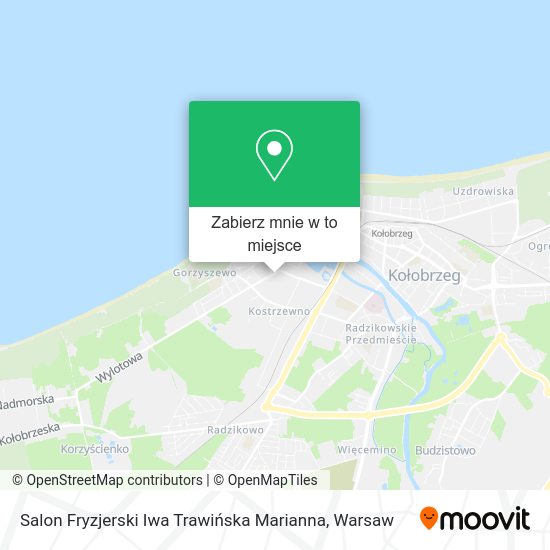 Mapa Salon Fryzjerski Iwa Trawińska Marianna