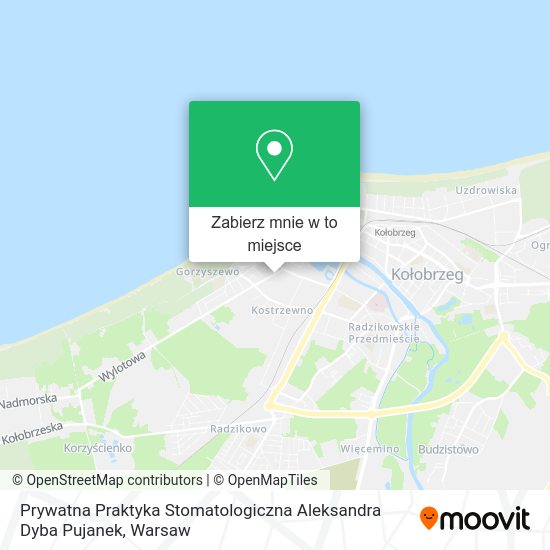 Mapa Prywatna Praktyka Stomatologiczna Aleksandra Dyba Pujanek