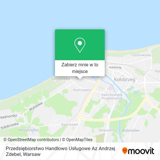 Mapa Przedsiębiorstwo Handlowo Usługowe Az Andrzej Zdebel