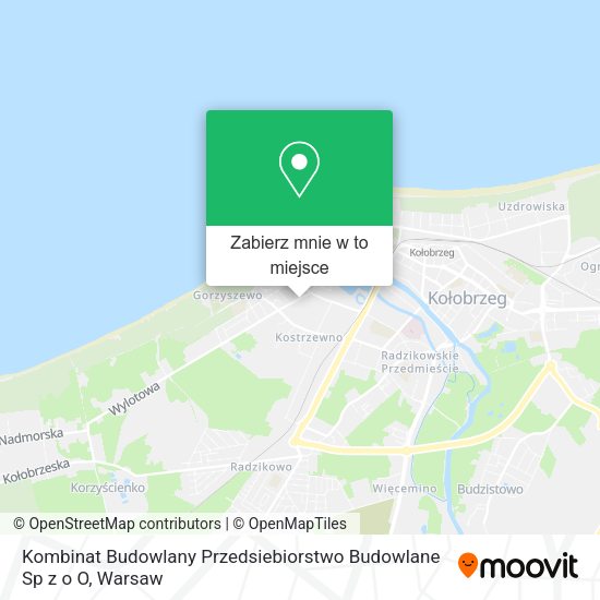 Mapa Kombinat Budowlany Przedsiebiorstwo Budowlane Sp z o O