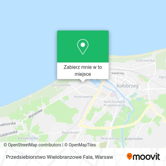 Mapa Przedsiebiorstwo Wielobranzowe Fala