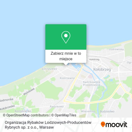 Mapa Organizacja Rybaków Lodziowych-Producentów Rybnych sp. z o.o.