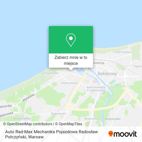 Mapa Auto Rad-Max Mechanika Pojazdowa Radosław Połczyński