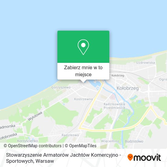 Mapa Stowarzyszenie Armatorów Jachtów Komercyjno - Sportowych