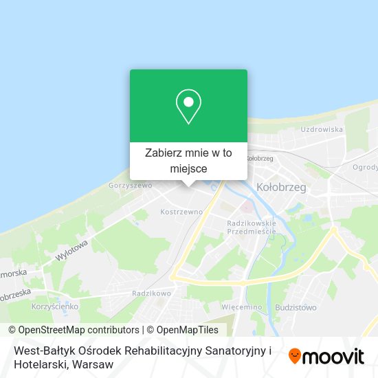 Mapa West-Bałtyk Ośrodek Rehabilitacyjny Sanatoryjny i Hotelarski