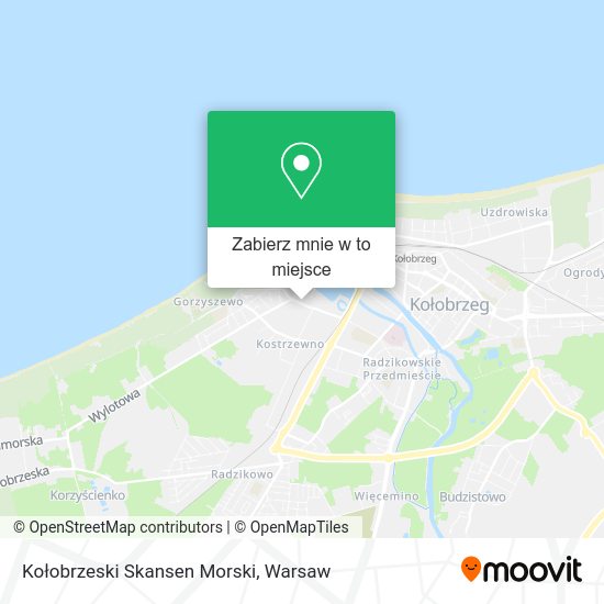 Mapa Kołobrzeski Skansen Morski