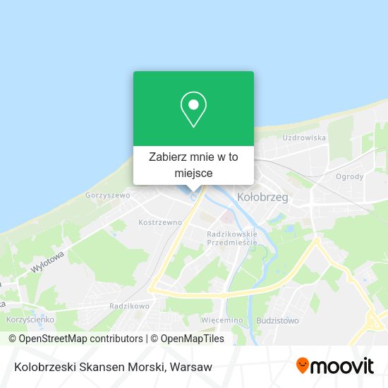 Mapa Kolobrzeski Skansen Morski